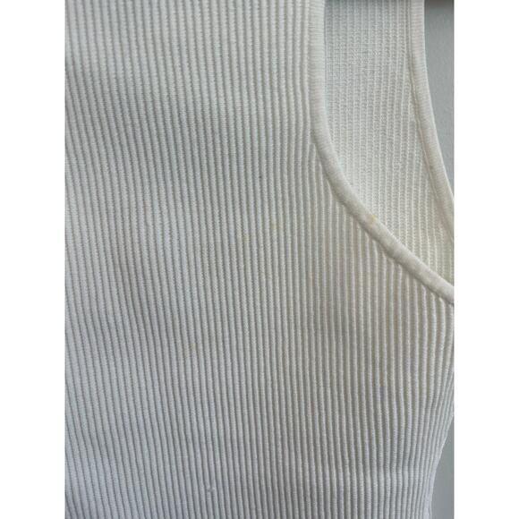 Babaton Sculpt Knit Tank Top Women‎ S White Ribbed Sleeveless Minimalist NWT - Picture 14 of 14